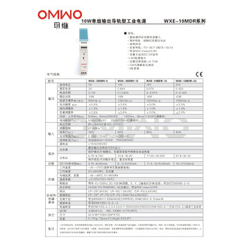 Fuente de alimentación de la caja del carril del estruendo Mdr-10W Fuente de alimentación de la transferencia de 10W 5V 2A LED